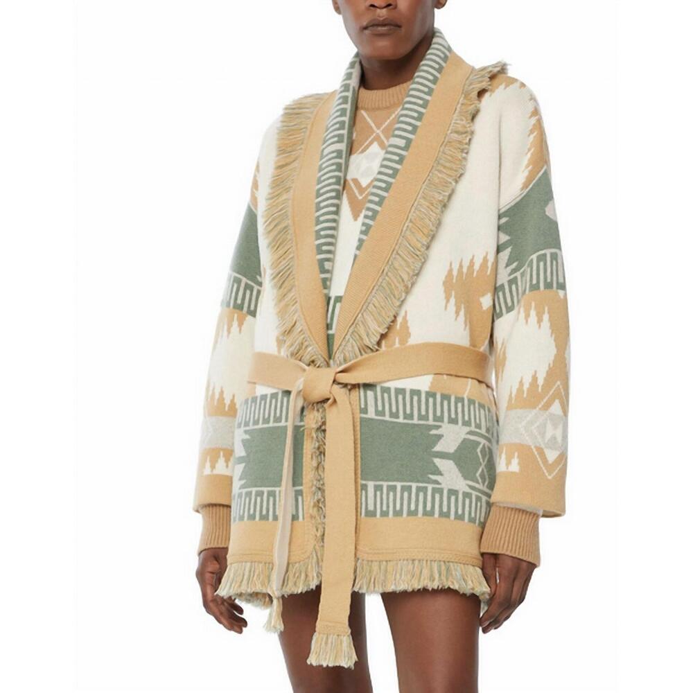 NEW ALANUI icon jacquard cardigan in off white - Picture 5 of 5
